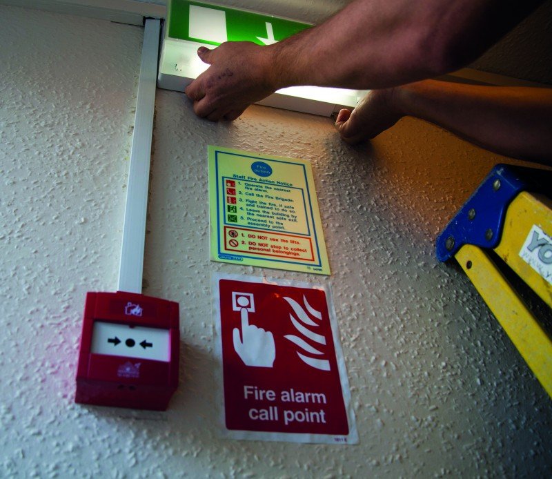 Multiple accommodation fire safety equipment and signs_ Call Point