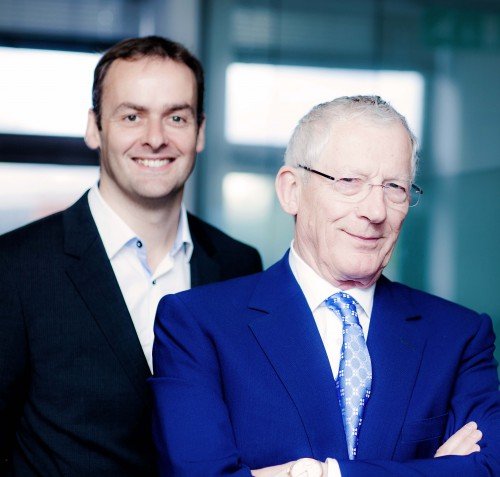 Citation CEO Chris Morris, left, with Nick Hewer, right.