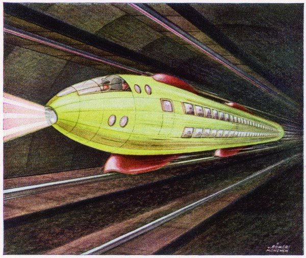 Future Monorail. Image shot 1941. Exact date unknown.