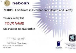NEBOSH certificate