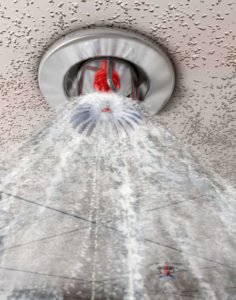 fire sprinkling system in schools