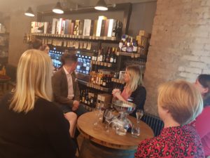Women in health and safety christmas wine tasting event in Birmingham