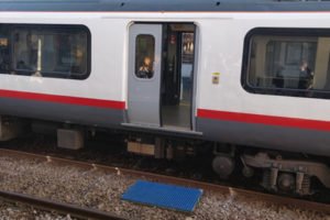 Greater Anglia Train doors open