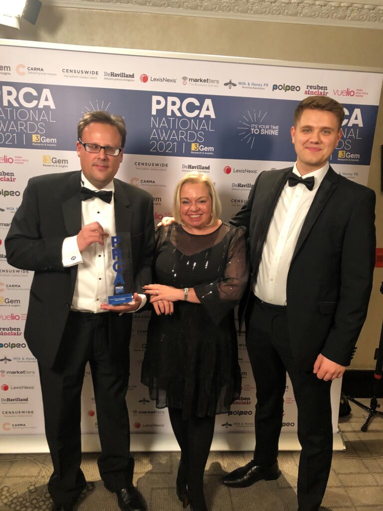 Arco's campaign identifying the issues with PPE procurement in the first phase of the pandemic, has won a PRCA National Award.