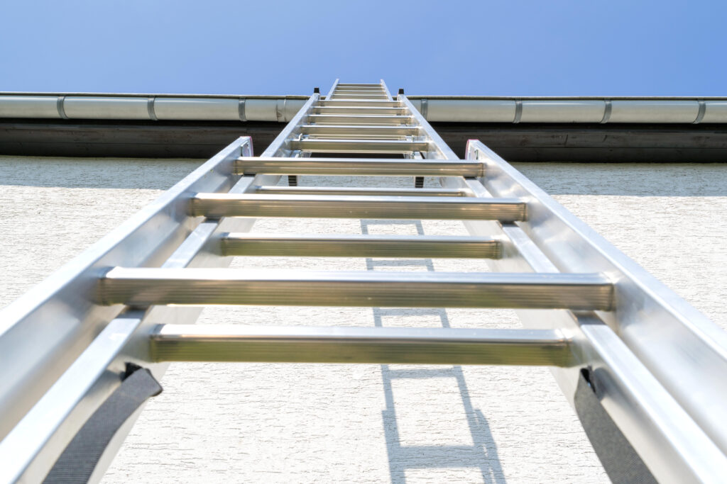 ladder against wall