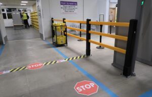 Pedestrian Safety Barriers with Safety Gates