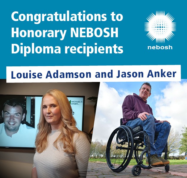 Two inspiring individuals were announced as recipients of an Honorary Diploma at NEBOSH’s Graduation Ceremony this week.