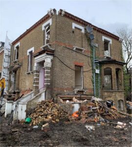 Company fined after a Victorian building falls on a labourer during demolition work in Kilburn, North West London.